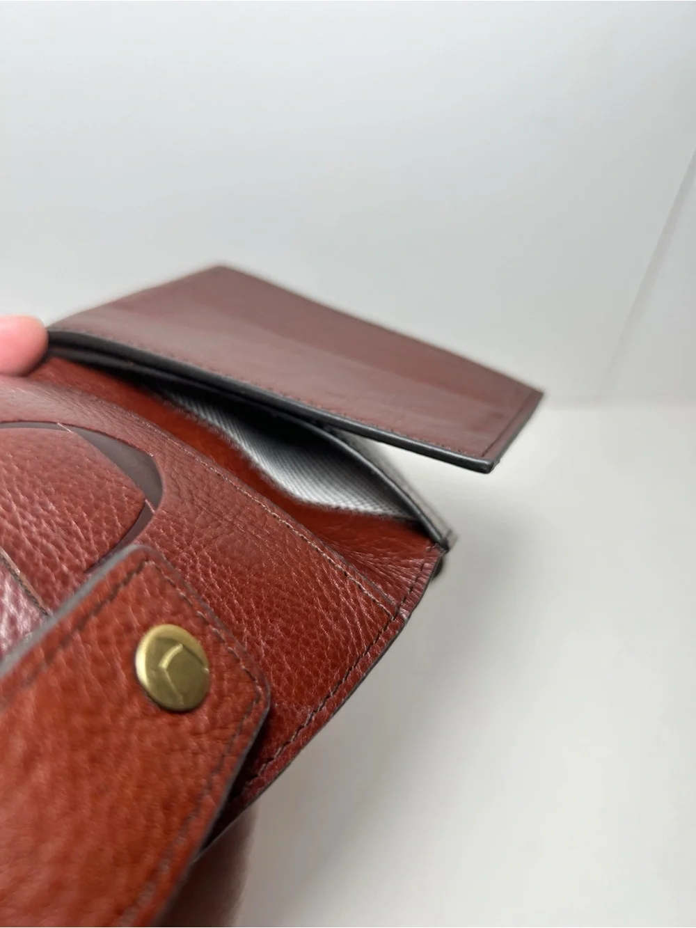 Hidesign Bose W2 Men's Genuine Brown Leather Wallet, Rebels Collection, EUC